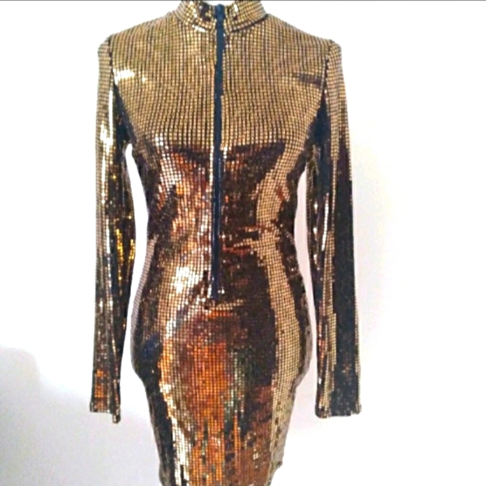 Gold Bodycon Dress